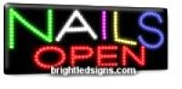 Bảng NAILS LED OPEN SIGNS _MSP:20348-AN